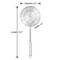 Solid Stainless Steel Spider Strainer Skimmer Ladle for Cooking and Frying, Kitchen Utensils Wire Strainer Pasta Strainer Spoon, 5.4 Inch